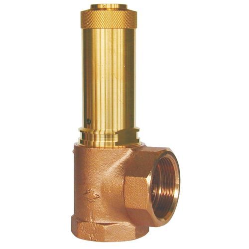 Air safety valve - 06380 - HEROSE - for gas / bronze / FPM