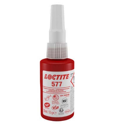 Dimethacrylate sealant - LOCTITE 577  - Henkel LOCTITE - single-component / for tube threading / plumbing