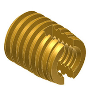 Threaded insert - SCREW-SERT® - PSM International - brass / round / for thermoplastics