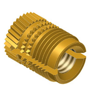 Threaded insert - PRESS-LOK© - PSM International - press-in / knurled / brass