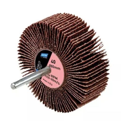 Spindle flap wheel - BDX  - Norton Abrasives - coated abrasive / non-woven