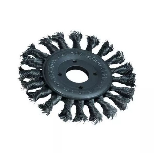 Knotted wheel brush - 66261103056 - Norton Abrasives - cleaning / for grinding processes / metal wire