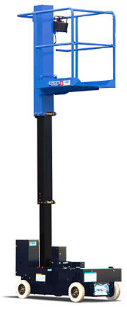 Self-propelled telescopic boom lift - SV04B - Aichi Corporation - diesel engine / for warehouse