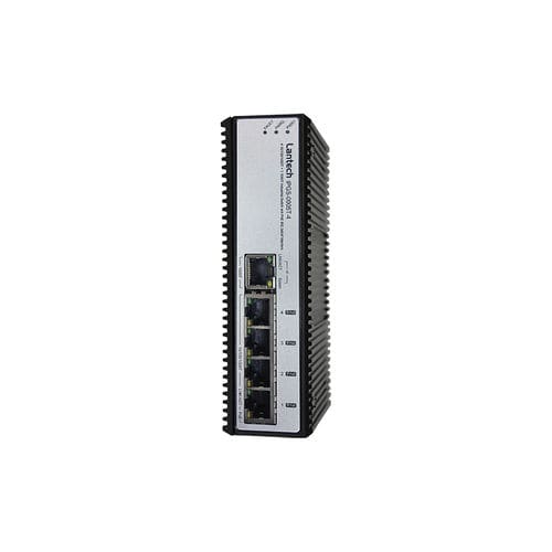 Unmanaged ethernet switch - IPGS-0005T-4 series - Lantech Communications Europe GmbH - 5 ports / DIN rail / wall