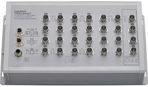 Managed ethernet switch - TPES-L6424XT series - Lantech Communications Europe GmbH - 28 ports / 5G / wall-mount