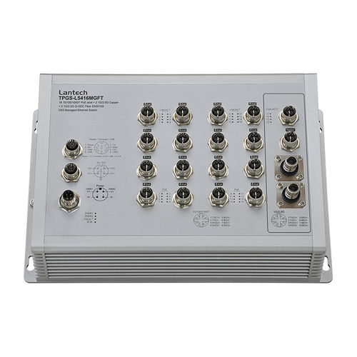 Managed ethernet switch - TPGS-L5416MGFT series - Lantech Communications Europe GmbH - 20 ports / wall / with housing
