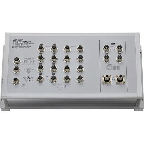 Managed ethernet switch - TPES-R5616MGFT series - Lantech Communications Europe GmbH - 22 ports / wall / with housing