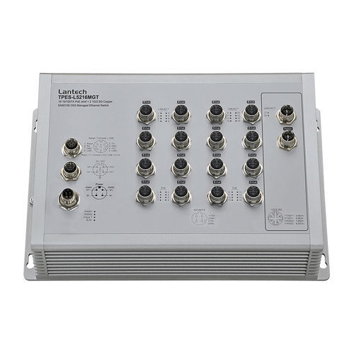 Managed ethernet switch - T(P)ES-L5216MGT series - Lantech Communications Europe GmbH - 18 ports / layer 2 / layer 3