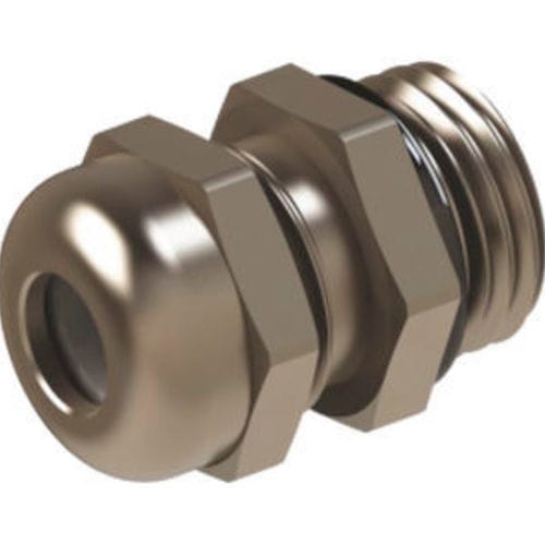 Nickel-plated brass cable gland - MG series - ORTAC - stainless steel / halogen-free / IP68