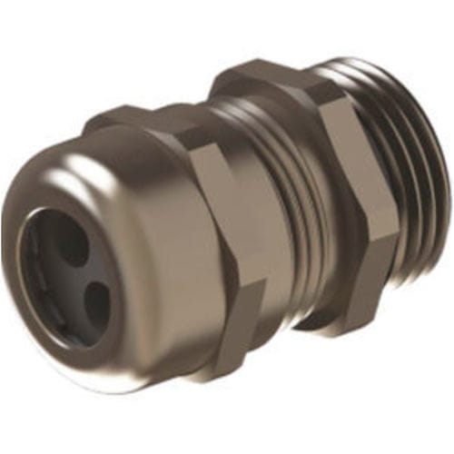 Nickel-plated brass cable gland - OPBG 02A3 - ORTAC - IP65 / halogen-free / threaded