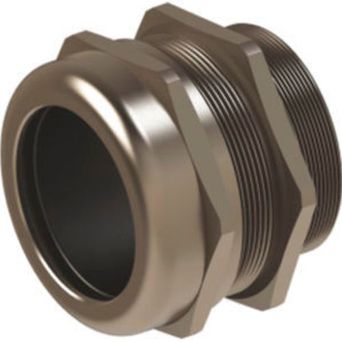 Nickel-plated brass cable gland - OMBG 17 - ORTAC - IP68 / halogen-free / threaded