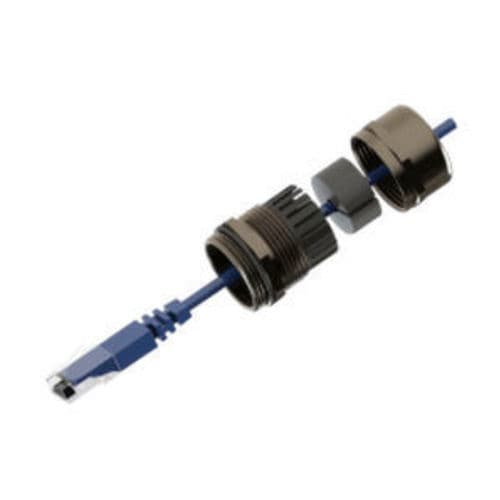 Nickel-plated brass cable gland - OPBG04-SR05 - ORTAC - brass / halogen-free / metric