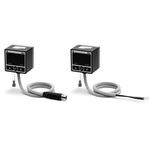 Electronic pressure and vacuum switch - SWCN series - CAMOZZI AUTOMATION - for gas / IP65 / compact