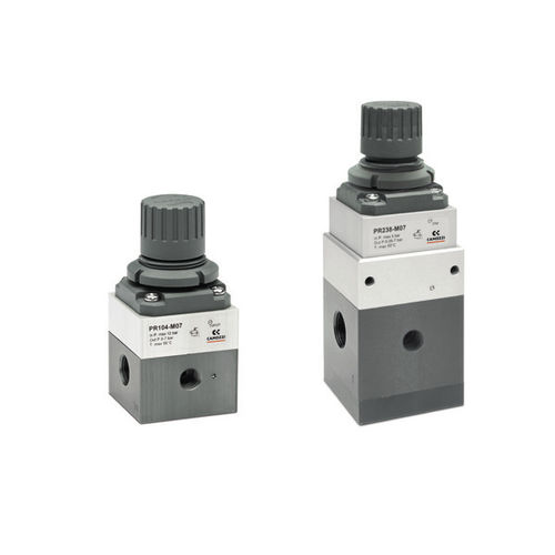 High-precision pressure regulator - PR series - CAMOZZI AUTOMATION - for compressed air / membrane / single-stage