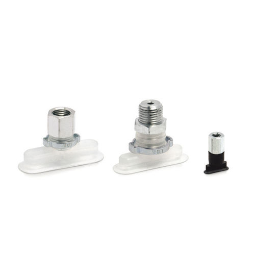 Flat suction cup - VTOF series - CAMOZZI AUTOMATION - oval / rubber / silicone