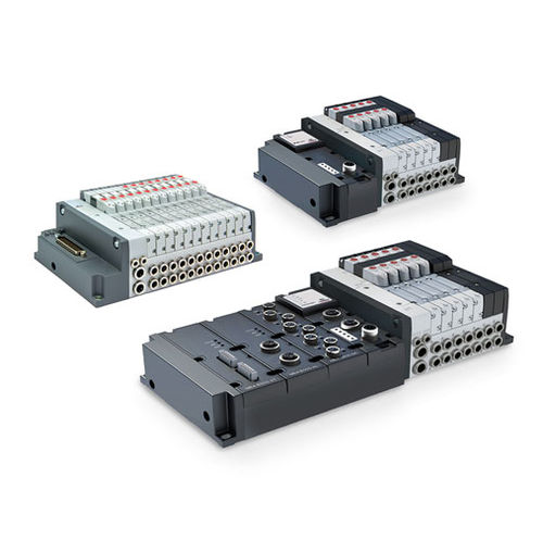 Pneumatic valve terminal - D1 - CAMOZZI AUTOMATION - spool / 3/2-way / 2/2