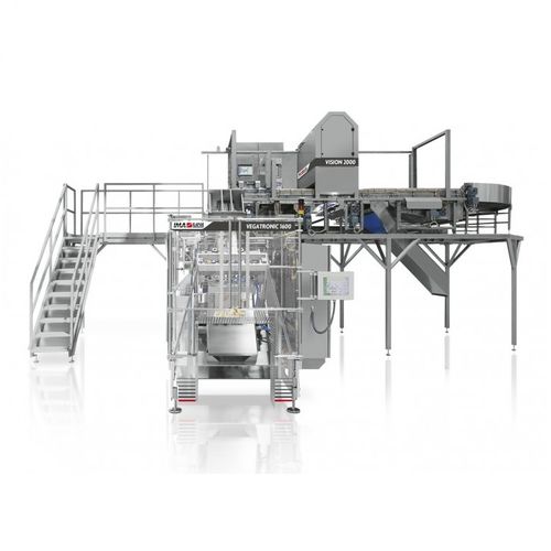 Linear counting-weighing machine - VISION 2000 - Ilapak - for fresh products / stainless steel