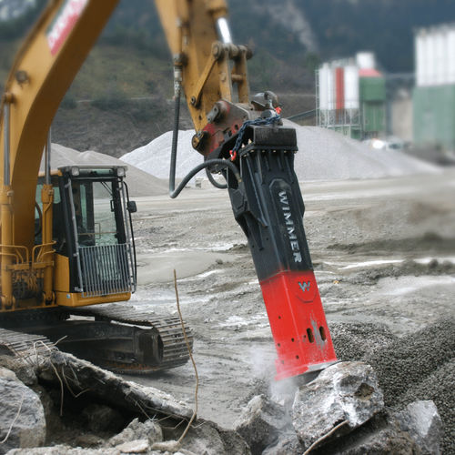 Hydraulic rock breaker - WH series - WIMMER Hartstahl GmbH & Co KG
