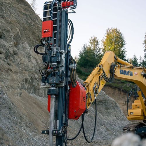 Excavator drill attachment - AB 6900 series - WIMMER Hartstahl GmbH & Co KG