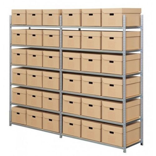 Storage warehouse shelving - max. 200 kg - duwic - for medium loads / archival / galvanized