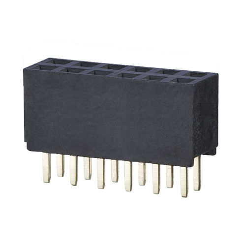 Female pin header - FR202xxVBDN - METZ CONNECT - double-row / 2.54 mm (0.100")