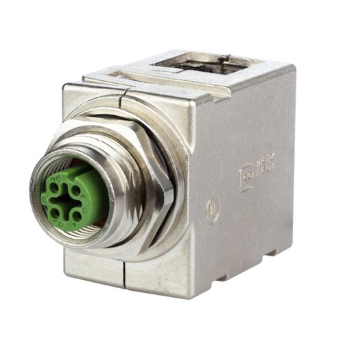 Electrical cabinet power adapter - MWN911A115 - METZ CONNECT - female / RJ45 / die-cast zinc