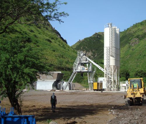 Stationary concrete batching plant - Express S - ARCEN ENGENHARIA, S.A. - compact