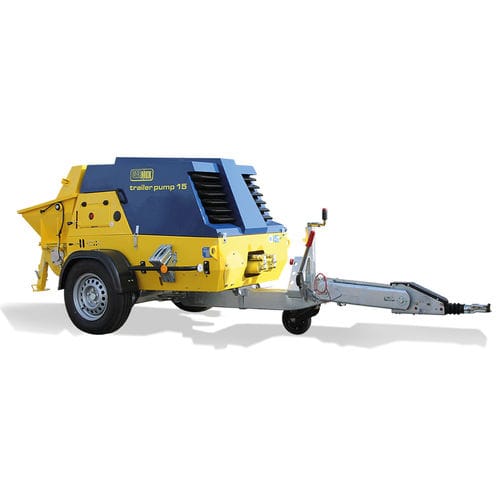 Trailer-mounted concrete pump - 15 - CARMIX - METALGALANTE - for construction / diesel / piston
