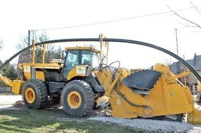 Rockwheel trencher - 500P - UNAC - rubber-tired