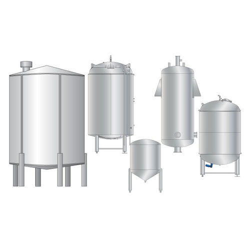 Liquid tank - APV - steel / cylindrical / storage