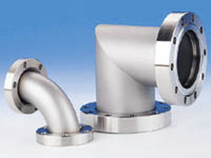 Pneumatic fitting - MDC vacuum products - flange / elbow / stainless steel
