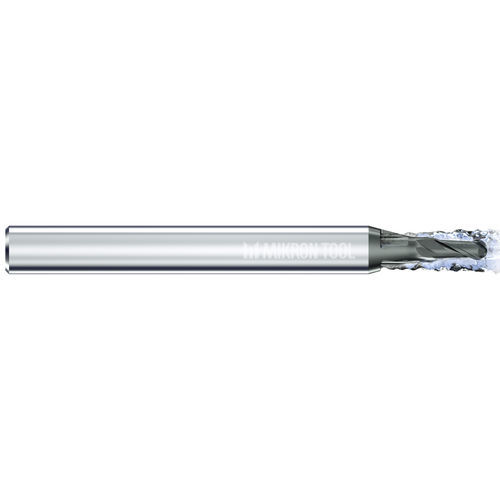 End mill - CrazyMill Cool Ball Z2 - Mikron Group - solid carbide / roughing / finishing