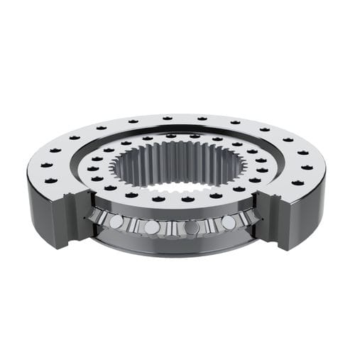 Crossed roller slewing ring - THB Bearings - internal-toothed / single-row / for public works, excavators and cranes