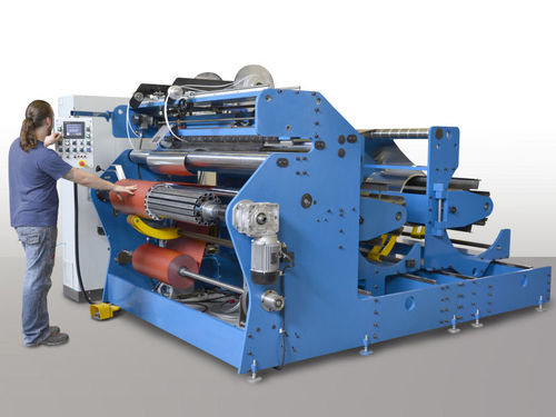 Film winding machine - BT-400-1600 - Siltech S.r.l. - for rolls / with cutting system / automatic