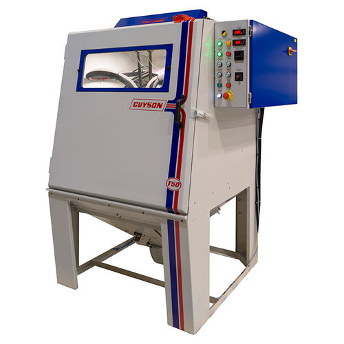 Rotary drum blast machine - T50 - GUYSON - for additive manufacturing / for aeronautical applications / automatic
