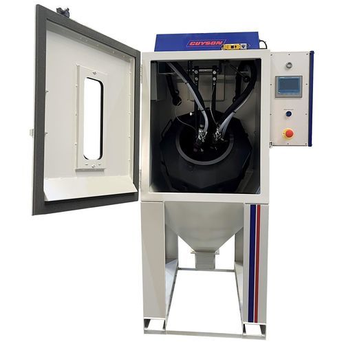 Rotary drum blast machine - T40 - GUYSON - for additive manufacturing / for aeronautical applications / automatic