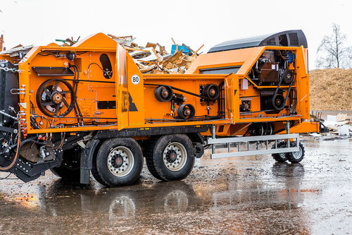 Secondary shredder - AK 565 - Doppstadt - single shaft / for wood / solid & bulk waste