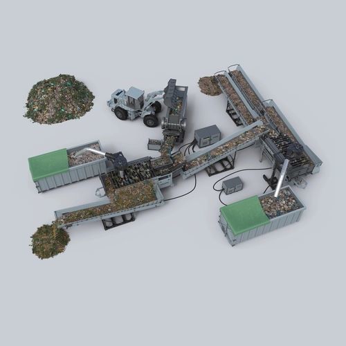 Construction waste treatment plant - Doppstadt - biowaste