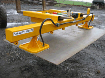 Aluminum plate vacuum lifting device - TBM LIMITED - for aeronautical applications / vertical