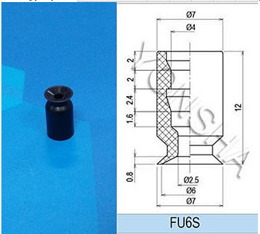 Round vacuum suction cup - FU6S - TBM LIMITED - flat / multi-function / for vacuum
