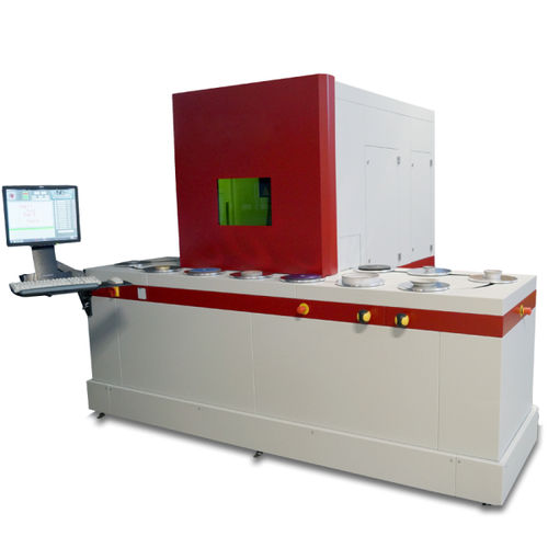Fiber laser marking machine - L-in - penteq - automatic / CNC / vision system
