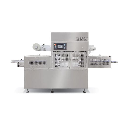 Linear tray sealing machine - FOODPACK 1465 - Ilpra S.p.A. - automatic / for the food industry / for trays