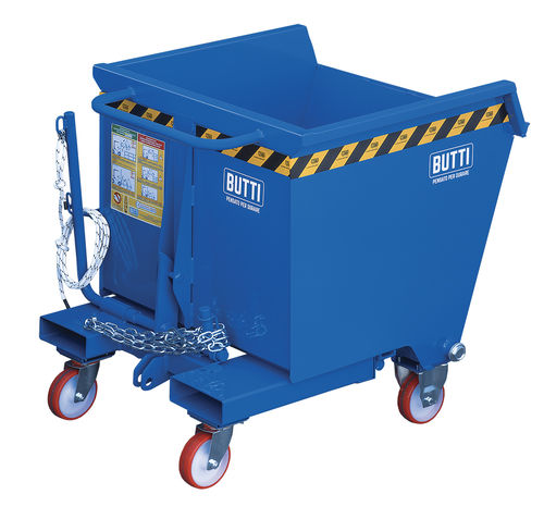 Metal tilt truck - 748R - BUTTI - steel / for waste / for forklift trucks