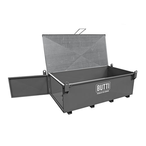 Metal crate - 353C - BUTTI - transport / industrial / with lid