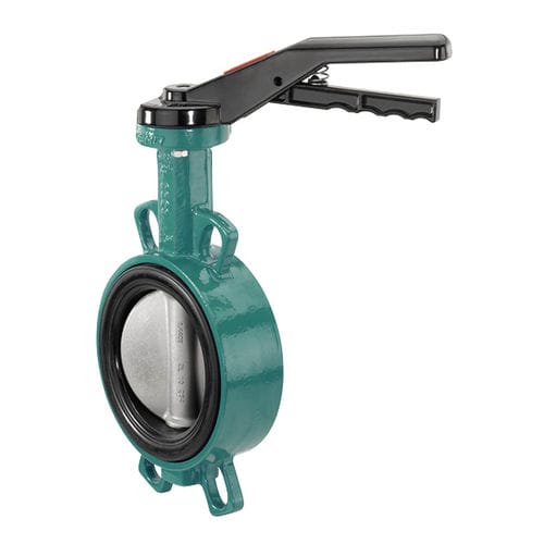 Butterfly valve - 487 - GEMÜ Gebrüder Müller Apparatebau GmbH & Co. KG - lever / blocking / distribution