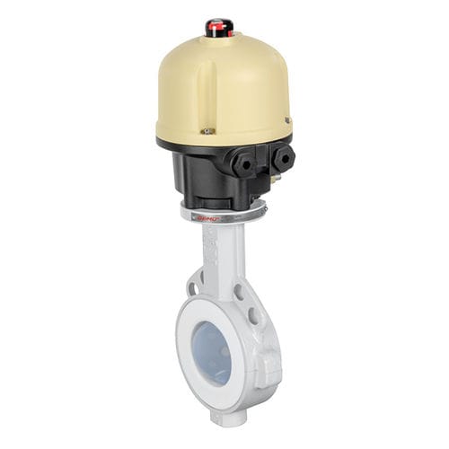 Butterfly valve - 498 - GEMÜ Gebrüder Müller Apparatebau GmbH & Co. KG - electrically-actuated / for control / shut-off