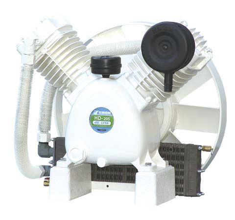 Piston compressor - HD series - SWAN AIR COMPRESSOR - air / electrically-powered / stationary
