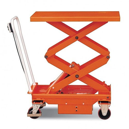 Double-scissor lift table - MSA series - DISSET ODISEO, S.L. - hydraulic / manual / mobile