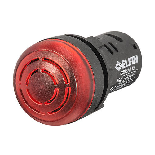 Alarm sounder with LED beacon - New Elfin - with flashing beacon / IP44 / panel-mount