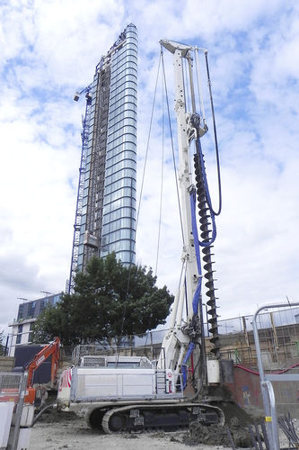 Continuous flight auger (CFA) drilling rig - B360 XP-2 - CASAGRANDE - Foundation Division - geotechnical / piling / deep